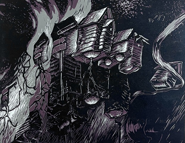 Upheaval (Violet-Grey)