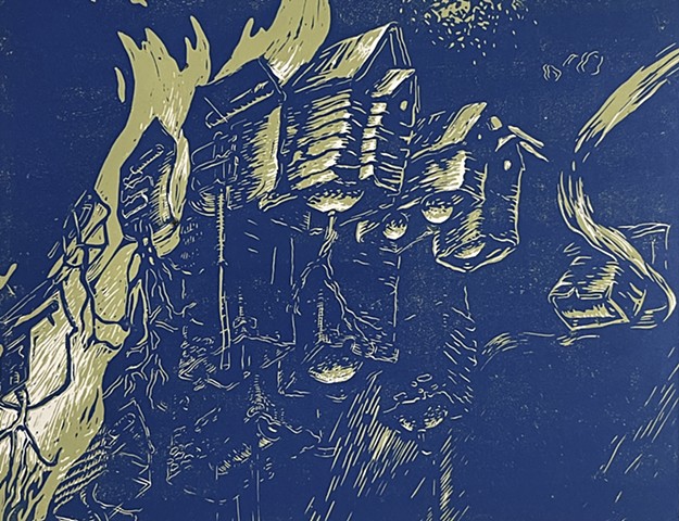 Upheaval (Yellow-Blue)
