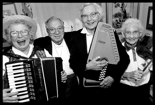 Music Teacher Fred Sabbeck, 93 With his star students