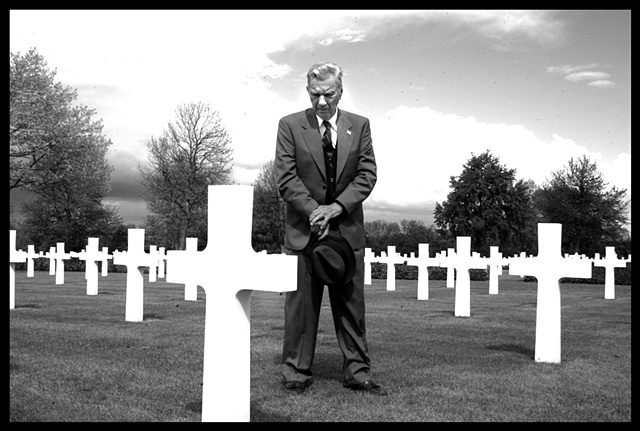 WWII Vet at Military Cemetary