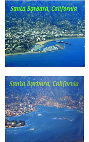 Global Warming Postcard - Santa Barbara 
