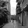 B & w pirate's alley