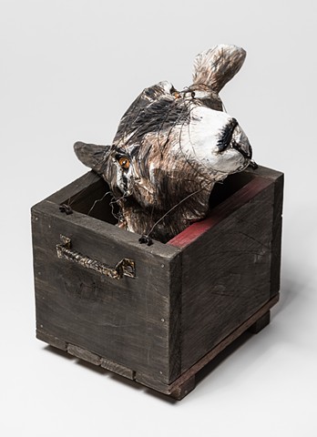 Folk tales, fables and legends manifested in a goat head