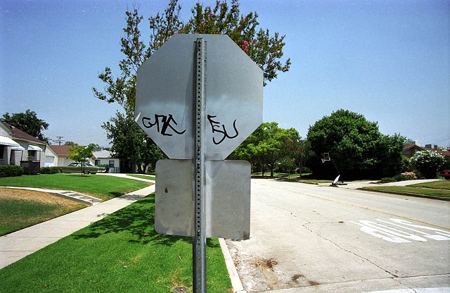 Graffitti Stop Sign