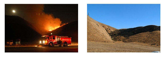 Little Mountain Fire: July 30, 2004 9:54 pm, August 2, 2004 4:28 pm