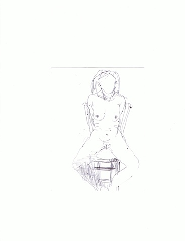 Aby Ruiz - Woman Sitting on Stool