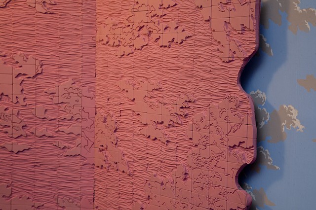 Detail of "The Act of Removal: Cloud Wallpaper"