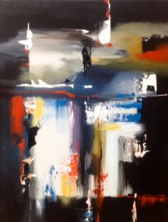 Original abstract acrylic on canvas painting