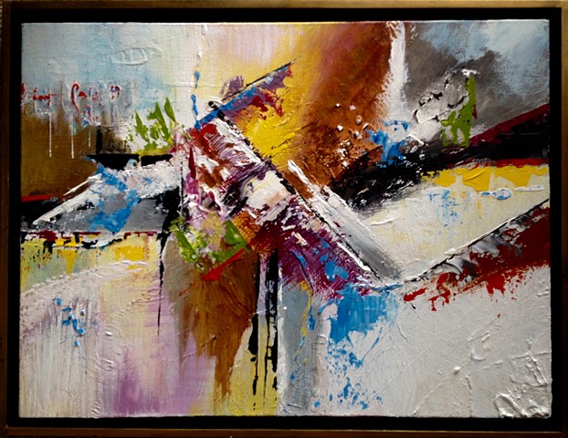 Dramatic, textural, acrylic on canvas original abstract