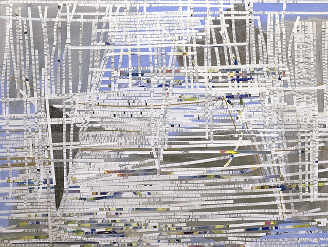 Shredded Paper Paintings