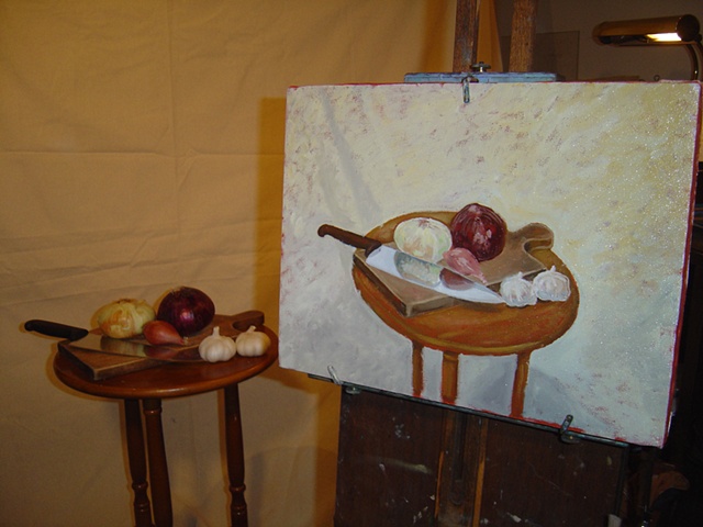 Still Life with Onions #2