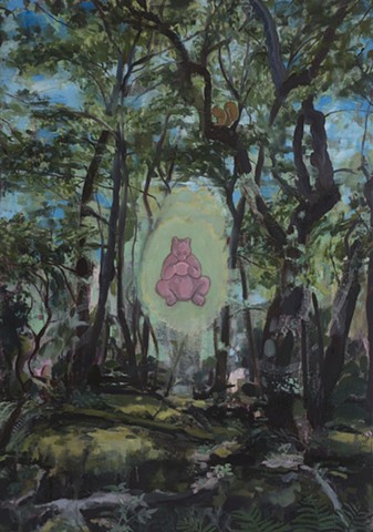 "Buddha Bear in the Woods"
