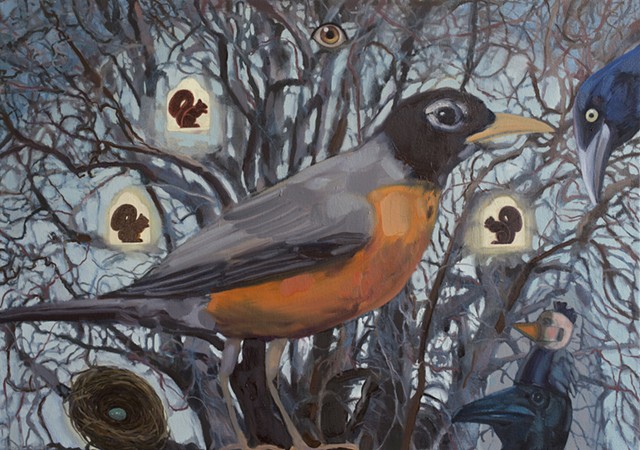 "Birds and Bodhisattva Squirrels"