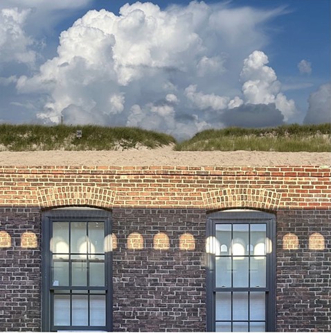 Atlantic Beach Clouds / Brooklyn Wall Shadows