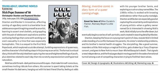 Nick Pope: Summer of '88 in BookLife 