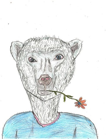 Drawing of a polar bear by Christopher Stanton