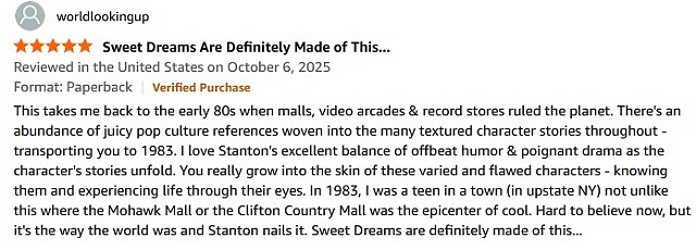 Amazon reader review of Dandelion Crossing by Christopher Stanton 
