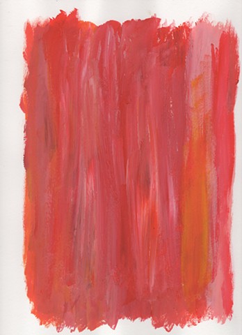 Red abstract acrylic painting by Christopher Stanton