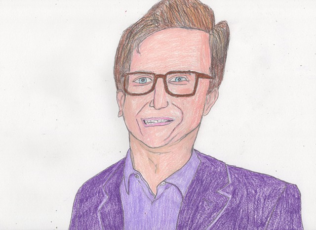 Portrait drawing of Paul Rust by Christopher Stanton 