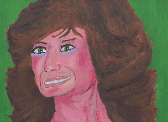 Acrylic portrait painting of country singer Dottie West by Christopher Stanton