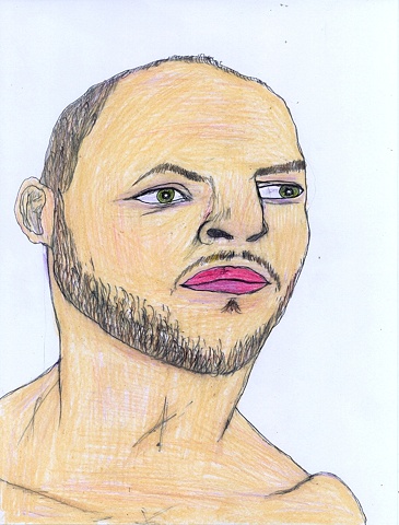 Drawing of Brian by Christopher Stanton