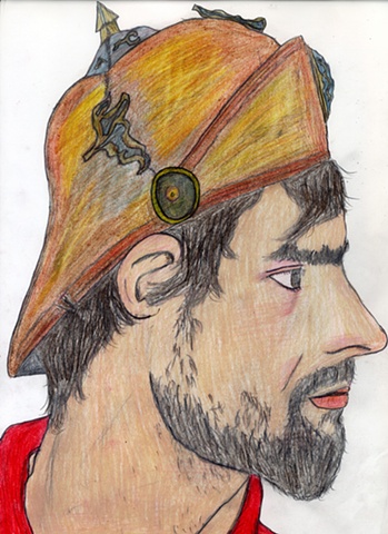 Drawing of Ben by Christopher Stanton