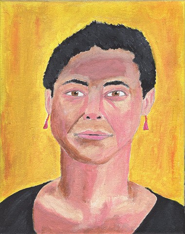Acrylic portrait painting by Christopher Stanton 