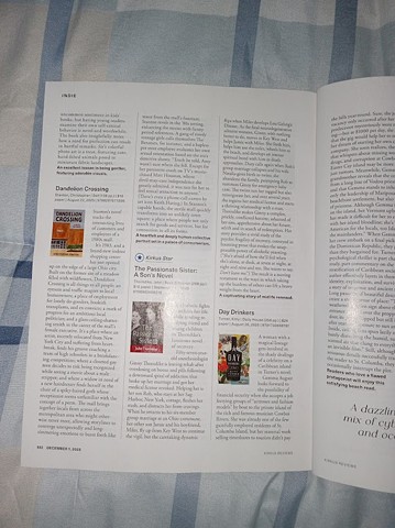 Dandelion Crossing in Kirkus Reviews 