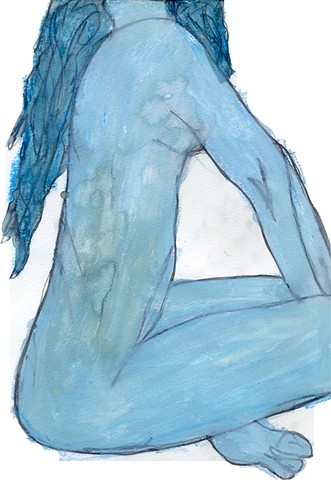 Drawing of a woman by Christopher Stanton