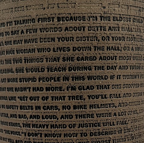 Eulogy vase #2 detail