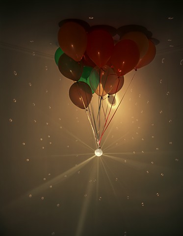 Balloons and disco ball