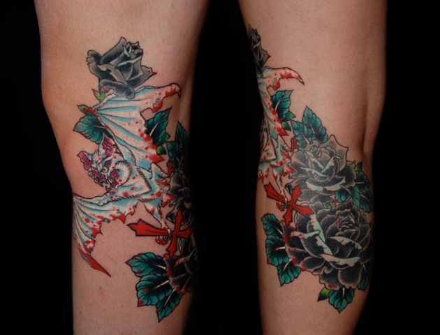 Lovely moth and bee shoulder pieces by Joe Kundrat at Read Street Tattoo  Street  tattoo Tattoos Flower tattoo