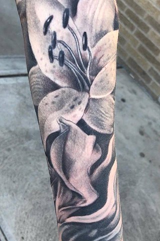 orchids sleeve close
