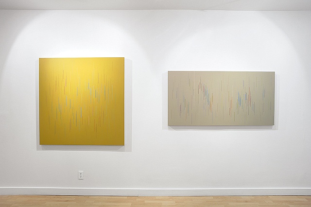 Installation view of Untitled 02 and 13 2009
