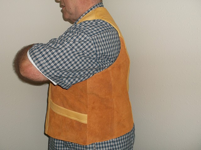 Custom Elk and Cowhide Vest