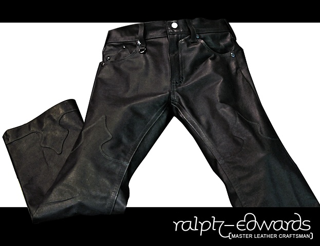 Custom Pig suede Leather Rocker pant