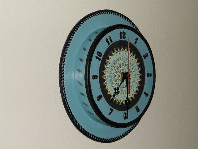 Custom Leather Wall Clock