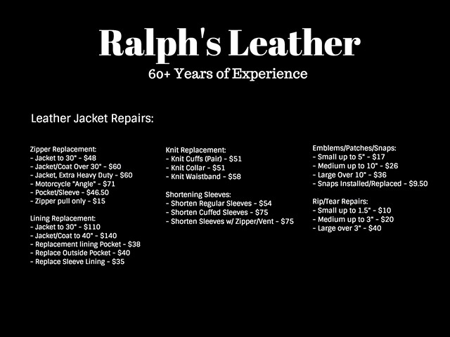 Jacket Repairs