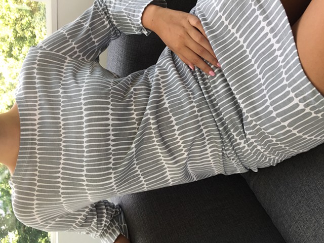 See Design Knit Dress Fence Grey