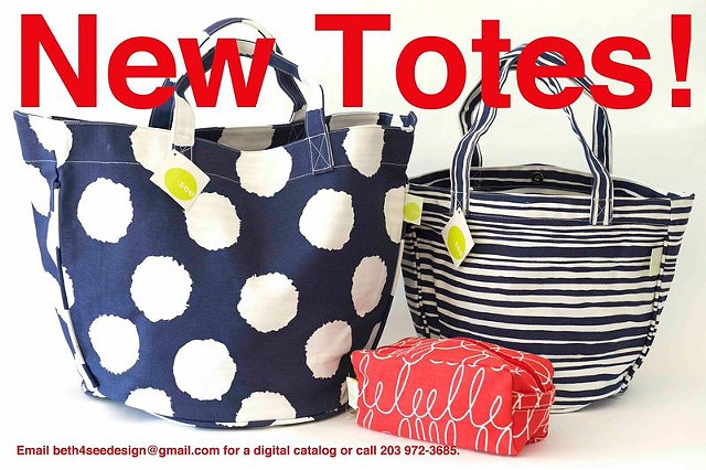 blue and red new totes