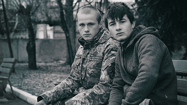 boy soldiers - Odessa, Ukraine