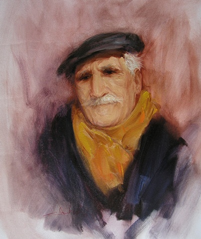 man with a beret