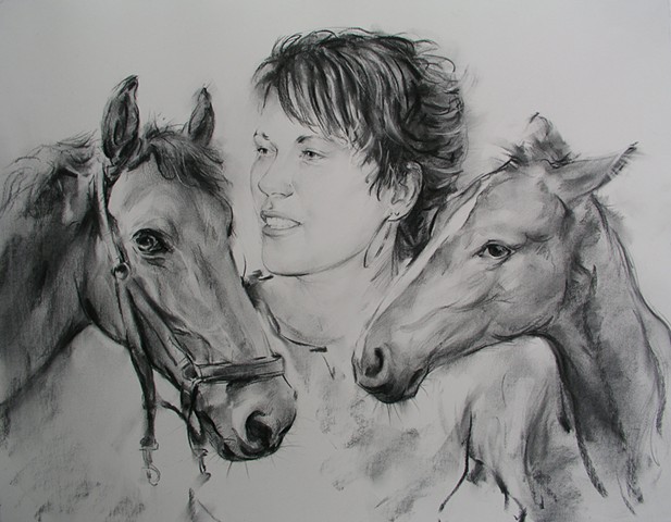 Portrait With Horses
