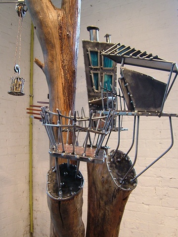 "Under the Beltline"  Birdhouse for charity auction Raleigh, NC