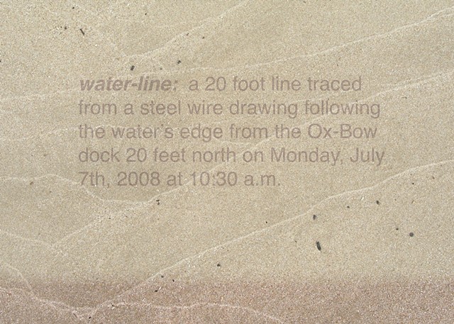 "Water-Line: an installation by Michael x. Ryan / Spring 2011 / Experimental Sound Studio / Chicago, IL