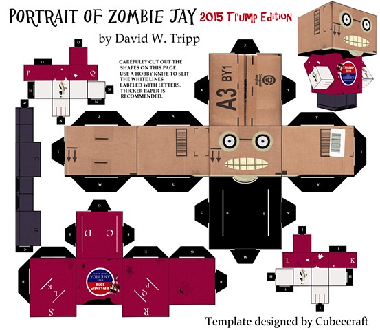 Zombie Head in a box Jay 2016 Trump Edition