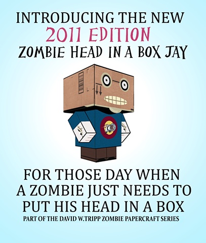 Zombie Head In A Box Jay Poster