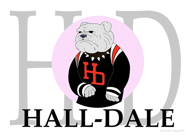 Hall-Dale pink logo