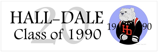 Hall-Dale 20th Anniversary Bumper Sticker