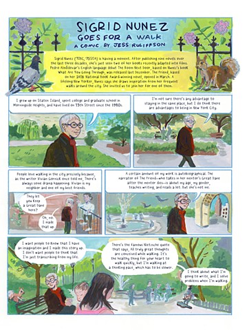 Sigrid Nunez Goes for a Walk